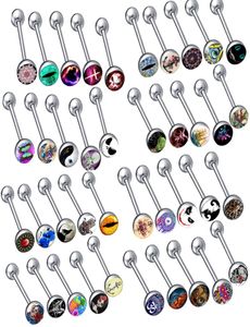 Bom estilo corporal piercing jóias anel de língua mix estilos de gota de fábrica 1900250