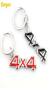 Fashion Car Keyring Logo 4x4 Embleme Badge Schlüsselbund für BMW Mercedes-Benz Jeep Fiat Fit für alle Autos Car Accessoires Styling2334442