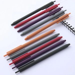 Pens 40pcs Zarif retro tıklama kalemler İşletme İşi Geri Çekilebilir Jel Mürekkep Kalemi Serin Rollerball Beyaz Kırtasası Kırtasiye Okul Ofis Tedarik