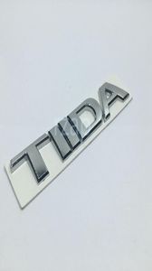 3D Car Emblem For Nissan Tiida Letter Logo Silver Auto Rear Trunk Badge Name Plate Sticker1011818