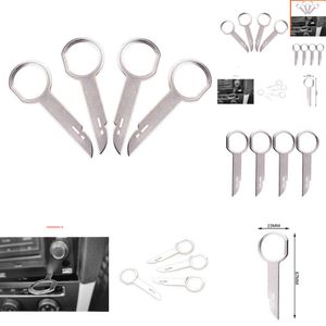 NOVO 2024 2024 4PCS REMOÇÃO DE REMOÇÃO DA FERRAMENTA DE REMOÇO DE ESTÉRIO PIN PIN UNIDADE DE AUDIO FERRAMENTAS DE FERRAMENTAS DE EXTRAÇÃO PRÁTICA PARA VW AUDI TESLA ACESSÓRIOS DE CAR