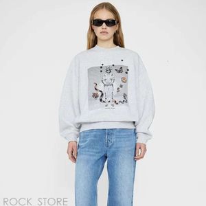 2024 NOWOŚĆ Annies Bing Summer Original Mix 30 Style Bawełna Designerka Kobiety moda Bing Hoodie Streetwear Lose Oversize Tee Board A Bing Tshirt 609