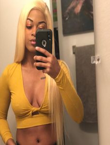 Blonde Haare Brasilianische Körperwelle 44 Spitzenverschluss menschliches Haar Perücken Blonde Farbe 613 menschliches Haar Spitzenperücken peruanische indische Lauer MA777534