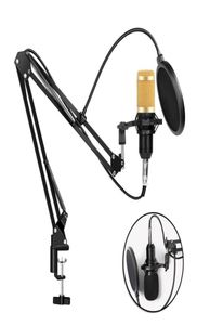 BM800 Kondenser O 3.5mm Kablolu Mikrofon Profesyonel Studio Mikrofonu Web Yayını Radyo Şarkı Singing Mic Holder3982887