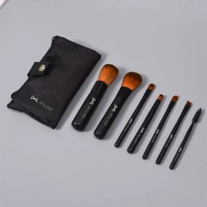 Kits 7pcs mini -viagens pincéis de maquiagem de mulheres defina portátil escova de corretivo mole beleza fundação olho sombra ferramenta pincel