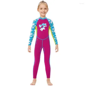 Women's Swimwear 2.5MM Full Body Warm Wetsuit Long-sleeved One-piece Thickened Cold-proof Snorkeling Suit For Girl