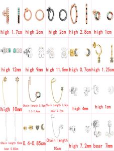 2021 NEW STYLE 100 925 STERLING SILVER BEAR FASHION CLASIAN EXQUISITE LADIES EARRINGS PIERRED JEWELRY MANUGANER DIRACT S1082416