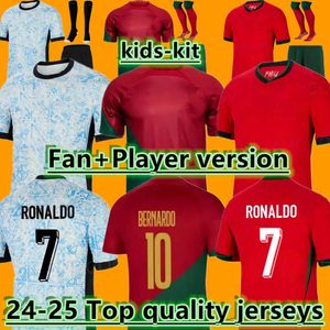 2024 EURO Cup Portuguusa Portugal Soccer Jerseys Ronaldo Joao Felix Pepe 2024 2025 Nacional Bermardo B.Fernandes