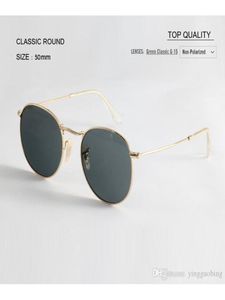 2021 Mulheres de alta qualidade Round Designer Circle Gradient Glasses Sunglasses Metal Frame UV400 Glass Lens Sun Glasses WTIH Caixa de caixa Acessorie6654110