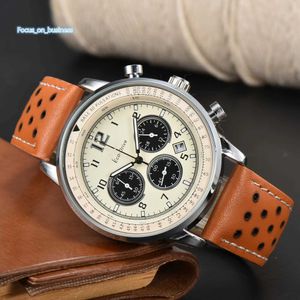 Expensive Luxury Designer Watch High Quality Watch Reloj Mens Business Quartz 6-pin Full Function Belt Watch Men Watch Orient Montre