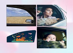 Shade High Quality Car Sunscreen Curtain And Heat Insulation Sunshade Sun Visor Side Window Magnetic Retractable1666875