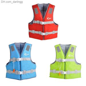 Life Vest Buoy Professional adult and childrens life jackets high-quality portable water sports drifting fishing swimming kayaking safety life jacketsQ240412