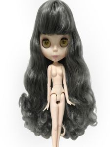 Blythe 17 Action Doll Nude Dolls Körper Veränderung einer Vielzahl von Stilen Curly Short in Straight Haarthfarbe 5125108834645