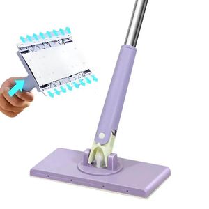 Automatic Cloth Changing Mini Mop Lazy Flat Floor Cleaner With 360 Rotation Home Cleaning PushPull 240412