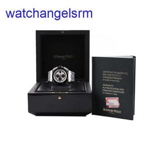 AP Crystal Wrist Watch Royal Oak Offshore 26400 Diametri 44mm One difficile da trovare Sfondo bianco Black Timing Piatta Panda Set completo