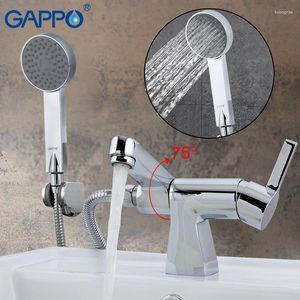 Zlew łazienki krany gappo wanna kran wodny prysznic zestaw mosiężnych mikser pojedynczy uchwyt G1204