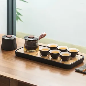 Tee -Sets japanische Luxus -Tee -Tasse Keramik tragbare handgefertigte Geschenkset Teekanne Porzellan Juego de te Haushaltsprodukte 60