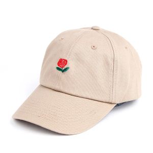 Unisex Rose Ramoidery Cappellino da baseball per uomini Donne Cap Flower Rapper Street Hip Pop Capple