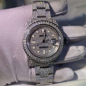 Lussuoso aspetto completamente guardato per uomo donna top artigianato un unico e costoso Mosang Diamond 1 1 5A orologi per hip hop industriale lussuoso 7432 7432