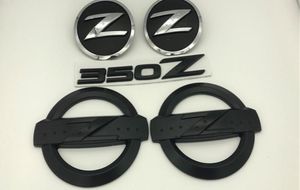 5Pcs Black 350Z Badge Kits Car Body Side Rear Emblem Stickers for 350Z Fairlady Z339448443