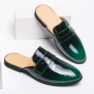 Casual Shoes Summer Men Classic Muller Flats Fashion Loafers For Man andeable Man Half Slippers Punk Style Lazy Footwear