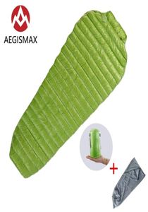 AEGISMAX MINI 800FP White Goose Down Mummy Adult Outdoor Camping Ultralight Spring Autumn Summer ThreeSeason Sleeping Bag 2106183145772