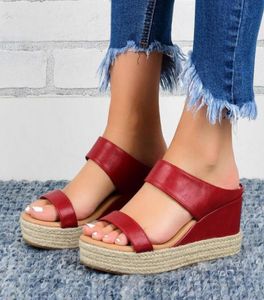 SANDALS SCHENPE Summer Comfort Women Wedges Platform Casual Donne Donne romane039S spiaggia morbidi mocassini 4049049