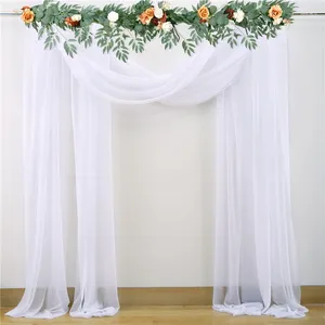 Party Decoration 2-Pack Elegant Tulle Fabric Drapes - Versatile For Weddings Parties And Ceremonies Enhance Any Event Ambiance