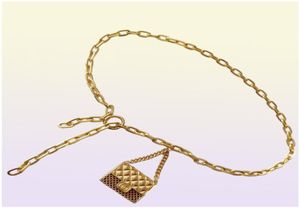 Belts Tassel Gold Chain For Women Metal Belt Waist Ketting Riem Designer Mini Bag Body Jewelry Ceinture Femme9914628