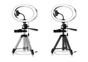 Luz de anel 26cm para estúdio fotográfico iluminação fotográfica Selfie Ringlight com suporte para tripé para o telefone do YouTube Video437483