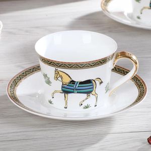 Tassen Kaffee Tasse Knochen China Nachmittag Tee Paar Set Geschenk Cartoons Makkaron Handwerk Handwerk Cups Küche Lieferungen Kreativität Kreativität