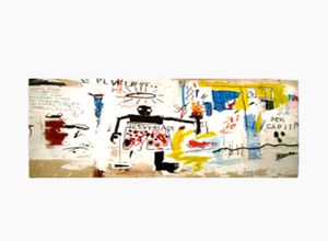 Vendi Basquiat Graffiti Art Tela Painting Wall Art Pictures per soggiorno Soggiorno Immagini decorative moderne3394072