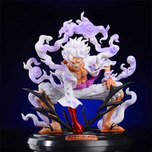 Comics Heroes One Piece Gear Fifth 5 Sun God Nika Luffy Utmärkt figur Anime Model Statue Collection Toy Collectibles For Boys Birthday Present 240413