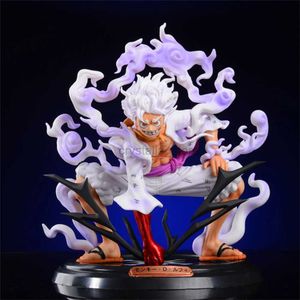 Comics Heroes One Piece Gear Fifth 5 Sun God Nika Luffy Utmärkt figur Anime Model Statue Collection Toy Collectibles For Boys Birthday Present 240413