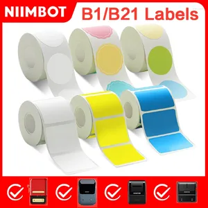 NIIMBOT B21/B1 Etichetta termica Etichetta di carta Prezzo di cibo Tag Adesivo impermeabile Mini Adesivo per stampante portatile