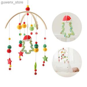 Mobils# Baby Rattle Toy 0-12 mesi di Natale in legno Mobile Mobile Music Box Bed Cell Canta Hanging Toys Bracket Grib Grib Toys Y240412Y2404177BBJ