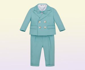 Terno de traje formal de trajes infantis Conjunto de outono Winter Boys Jacekt Pants Rest Round Kids Baby Birthday Party Performance Costume de casamento8921810