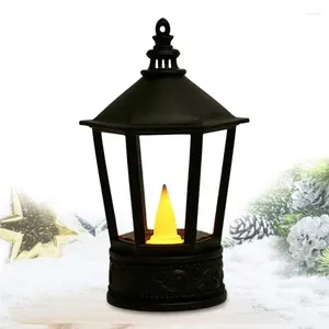 Candle Holders Decorative Lantern Hexagonal Halloween Lanterns Vintage Night Lights For Decorations Home Garden Patio Deck Yard