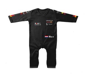 Saison F1 Rote Rompers Team Kinder Baby Jumpsuit Outdoor Bull Boy Girl Crawling Appo3276836