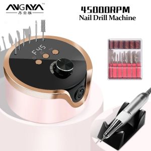 45000RPM Nail Drill Machine Professional Nail File Nails Accessories Gel Nail Polish Sander Mill Cutter Sets for Manicure