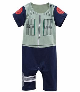 Baby Boy Kakashi Funny Costume Infant Party Cosplay Playsuit Toddler Cute Cartoon Cotton Jumpsuit Halloween Cosplay Cos9689797