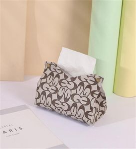 Luxury Designer Tissue Boxes High Quality Home Servett El Leather Car Pumping Box7942831