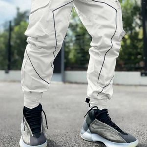 Pantaloni maschili gambe magri uomini uomini casual tracce hip hop turbanti da jogger tasche tasche punk man pantaloni da uomo y2k abbigliamento pantalones