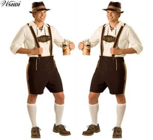 Oktoberfest Kostüm Lederhosen Bayer Oktoberfest Deutsches Festival Bier Halloween für Männer Bier Kostüme plus Größe M L XL 2xL298K8061734