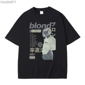 Men's Hoodies Sweatshirts Best Pop Rap Singer Frank T-shirt Blond Hip Hop T-shirt Ocean Extra Large T-shirt Mens Fashion Rap Retro T-shirt C24325