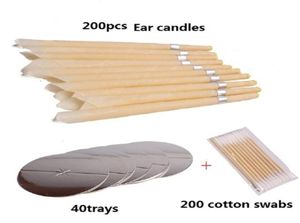 200pcs woskalna terapia naturalna pielęgnacja uszu Candle Coning Beewax Cleaner 2207128169664