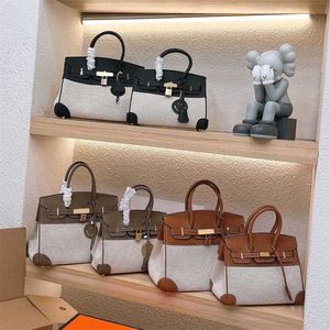 Chic Large Womens Tote Bag Womens Premium Luxury Handbag Leather Shoulder Shopping Bag Plated Lock Letter Shopping Bag 240115