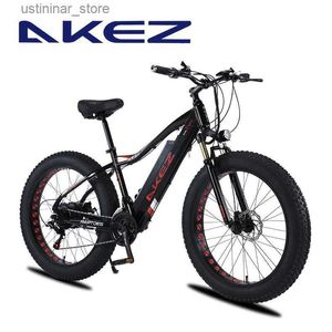 Bikes Ride-Ons 26 inch electric bicycle 4.0 fat tire electric bicycle 48V750W electric motorcycle mens and womens variable speed bicycle L47