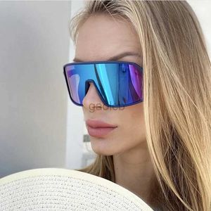 Solglasögon Ny stor ram gick med i kroppssolglasögon utomhuscykling för kvinnor solglasögon män som kör skyddsugn UV400 OCULOS DE SOL 24412