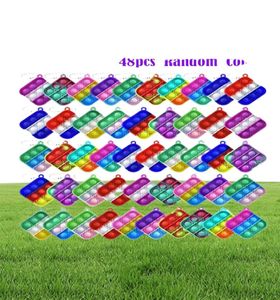 1248 PCS Mini Pop Push Push Blakein Fidget Mulk Antianxiety Stres Stres Relies Ręczne zabawki dla dzieci Dorosłych Prezenty 2206232456088